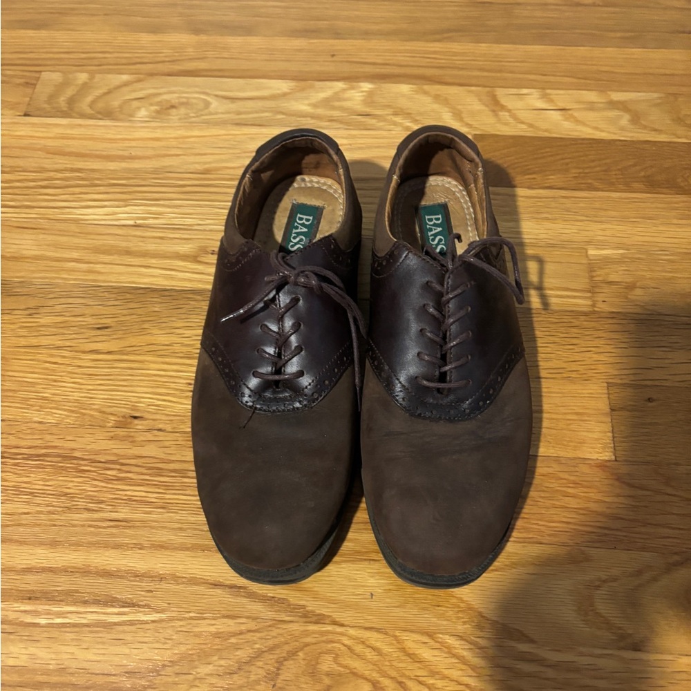 Bass Men's Dark Brown Oxford Shoes